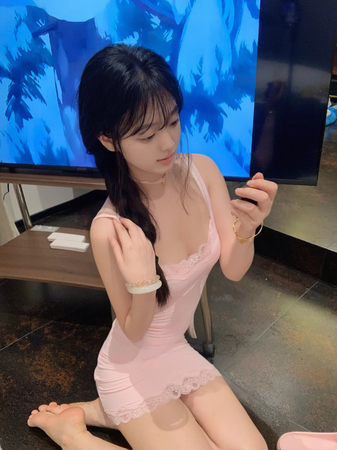 粉色很嗲